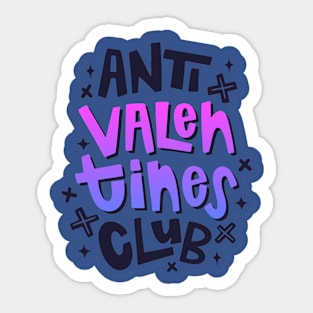 Anti Valentines Club Sticker